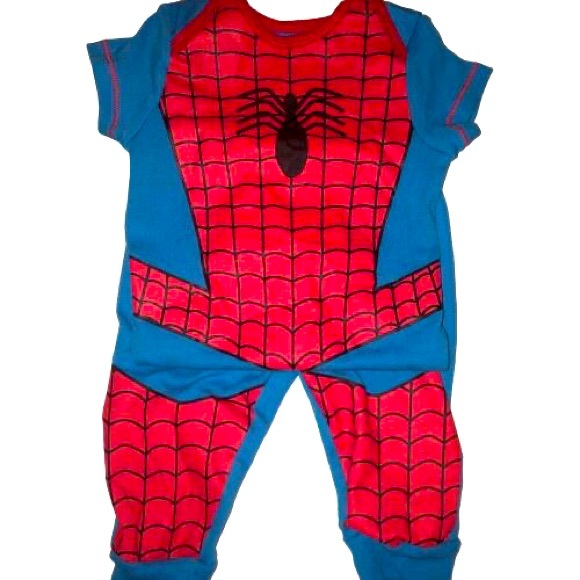 Marvel Other - Marvel Avengers SpiderMan Infant Cosplay Bodysuit Pants Set 3-6 M